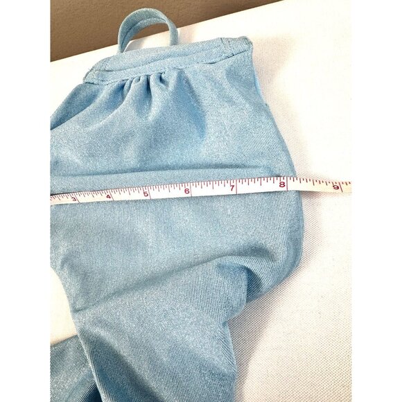 Wild fable 2 Pc Bikini Blue shimmer M 8/10 Mermaidcore Holographic Glam fairy - Picture 10 of 10